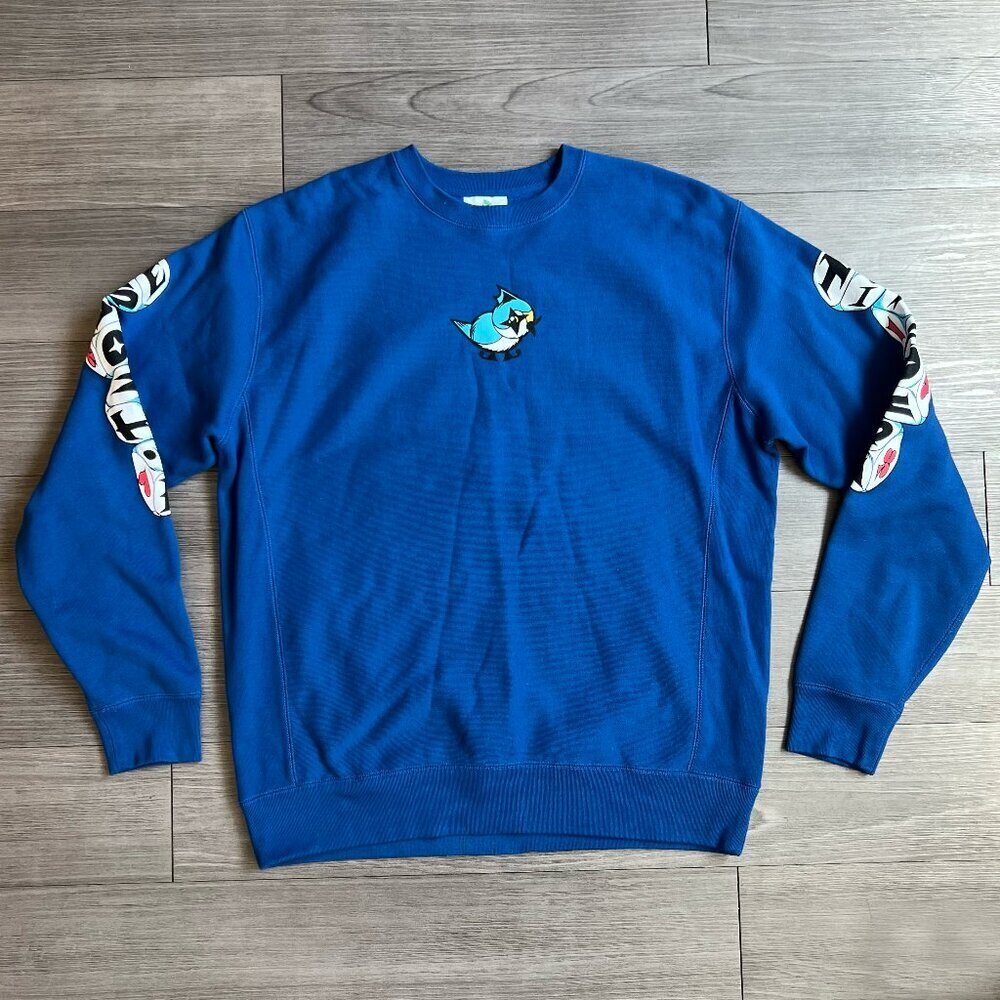 Blue Titmouse Stuff Titmouse Inc Graphic Print Heavyweight Sweatshirt Size XL